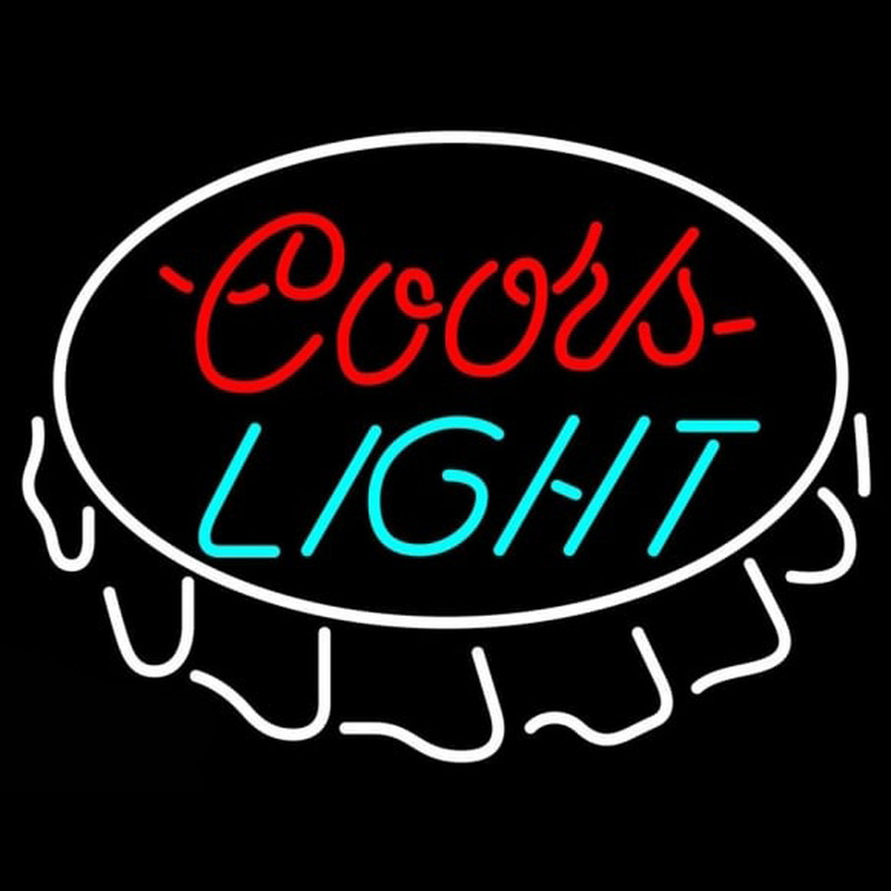 Custom Coors Light Bottlecap Beer Sign Neon Sign Usa Custom Neon