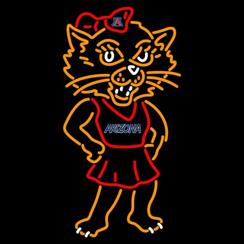 Custom Arizona Wildcats Mascot Pres Logo Ncaa Neon Sign Neon Sign Usa Custom Neon Signs Shop 