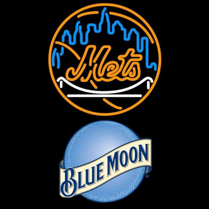 Custom Blue Moon New York Mets MLB Beer Sign Neon Sign USA Custom