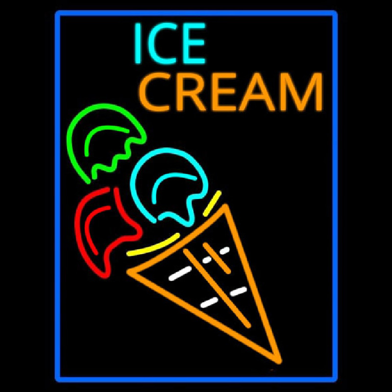 Custom Cone Ice Cream Neon Sign Usa Custom Neon Signs Shop Neon Signs Usa