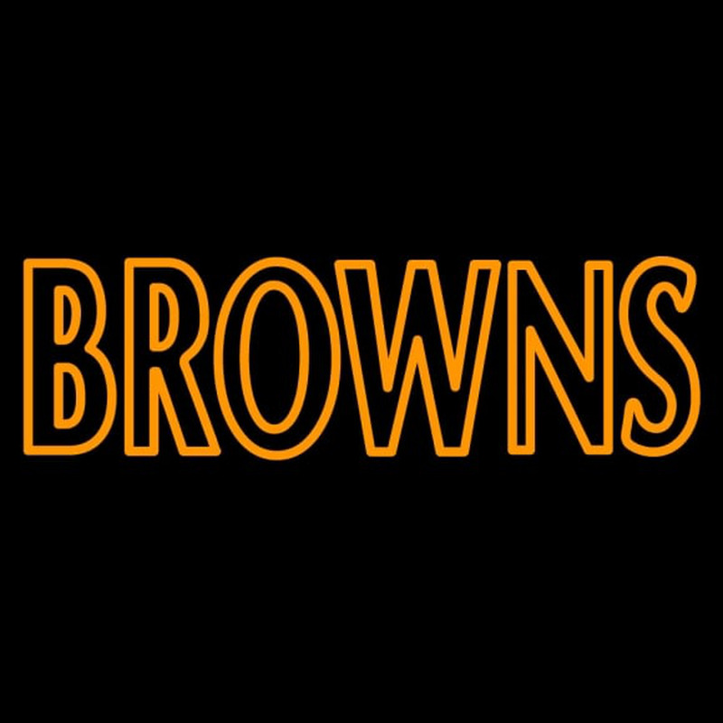 Custom Cleveland Browns B Football NFL Neon Sign Neon Sign USA – Custom