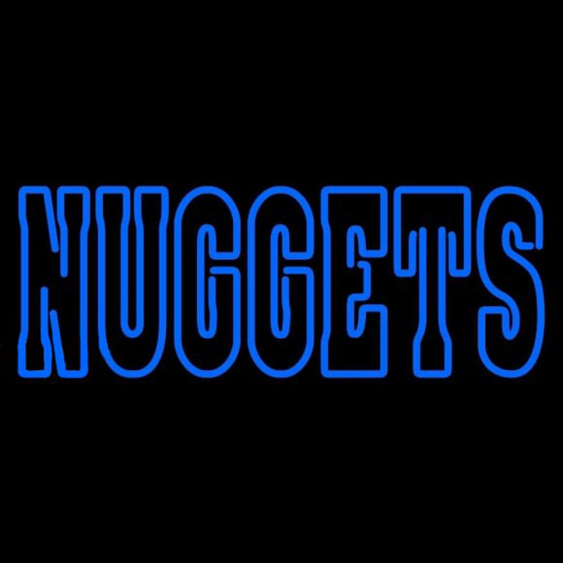 Custom Denver Nuggets Wordmark 2003 04 Pres Logo NBA Neon Sign Neon ...