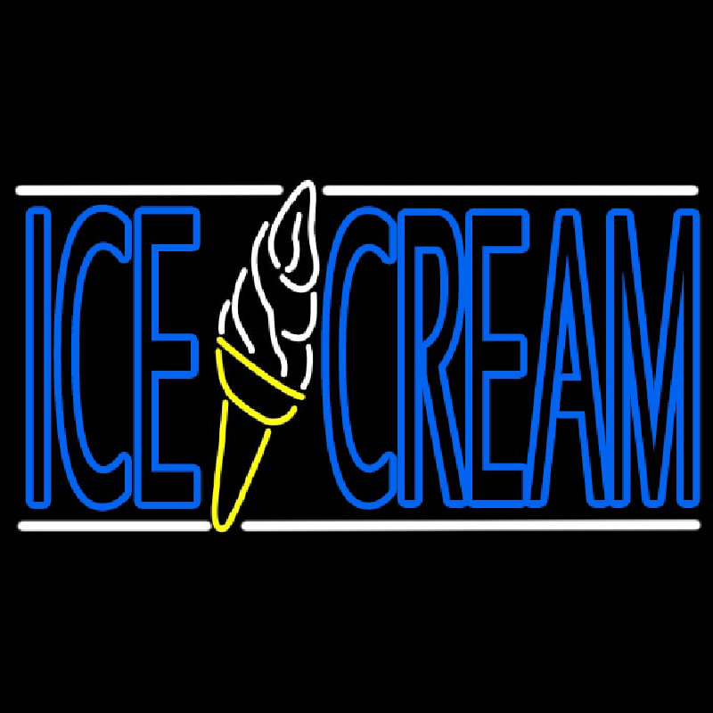 Custom Ice Cream Cone In Between Neon Sign Usa Custom Neon Signs Shop Neon Signs Usa