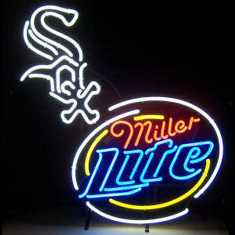 Custom Miller Lite Chicago White Sox Neon Neon Sign USA – Custom Neon ...