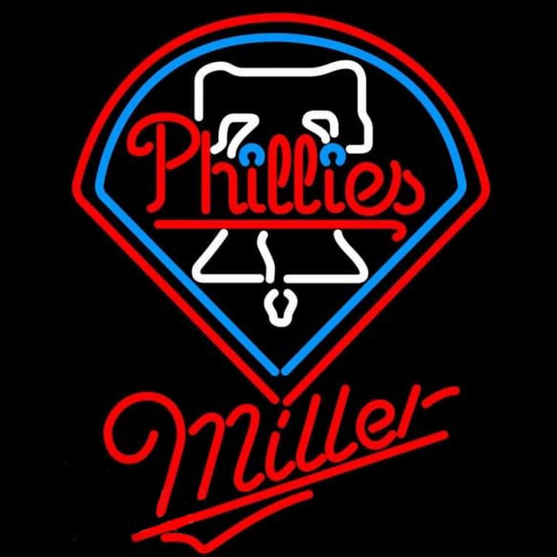 Custom Miller Philadelphia Phillies MLB Beer Sign Neon Sign USA ...