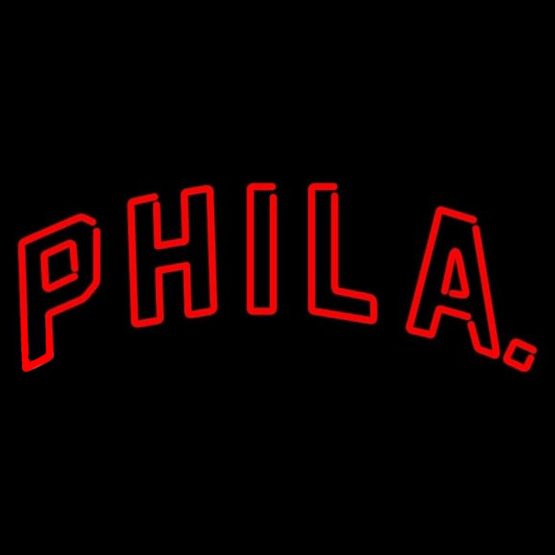 MLB Philadelphia Phillies Jersey Logo Neon Sign For Sale // Neonstation