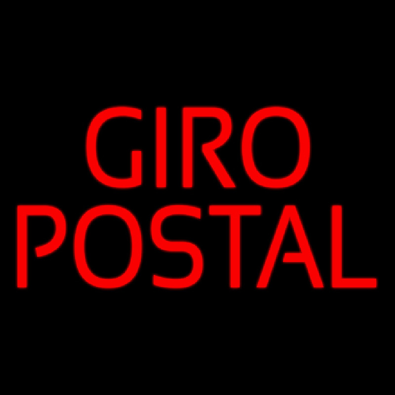 Custom Red Giro Postal Neon Sign USA Custom Neon Signs Shop Neon