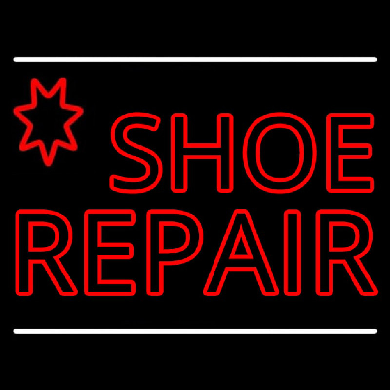 Custom Red Shoe Repair Neon Sign USA Custom Neon Signs Shop Neon