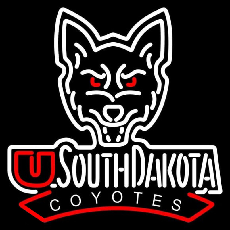 Custom South Dakota Coyotes Alternate 2004 2011 Logo Ncaa Neon Sign Neon Sign Usa Custom Neon 5830