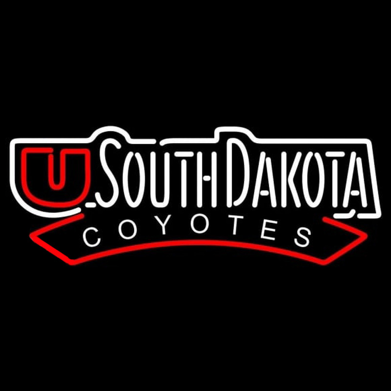 Custom South Dakota Coyotes Wordmark 2004 2011 Logo Ncaa Neon Sign Neon Sign Usa Custom Neon 9627