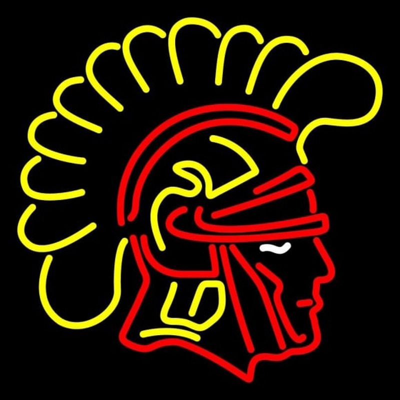 Custom Southern California Trojans Helmet 1972 Pres Logo Ncaa Neon Sign Neon Sign Usa Custom 