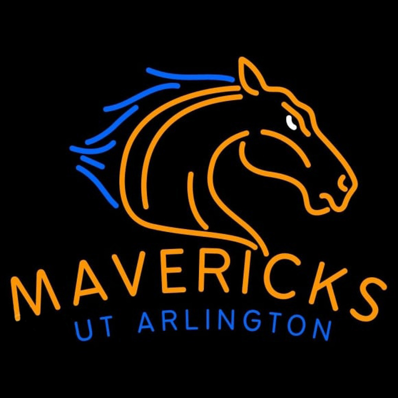 Custom Texas Arlington Mavericks Primary 2007 Pres Logo Ncaa Neon Sign Usa Custom Neon Signs